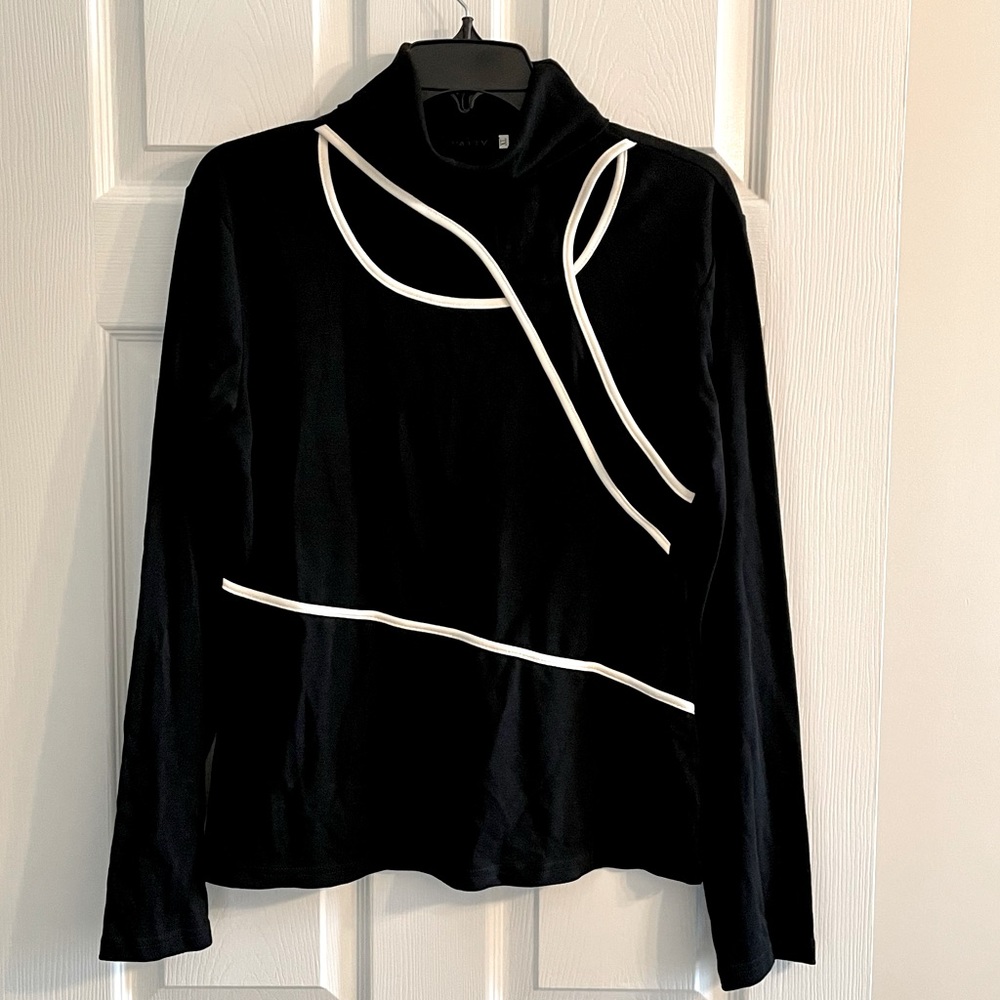 Black & White Turtle Neck